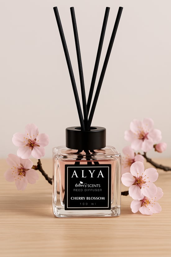 Alya Nature's Scents Cherry Blossom Bambu Çubuklu Oda Kokusu- Kiraz Çekirdeği Kokusu