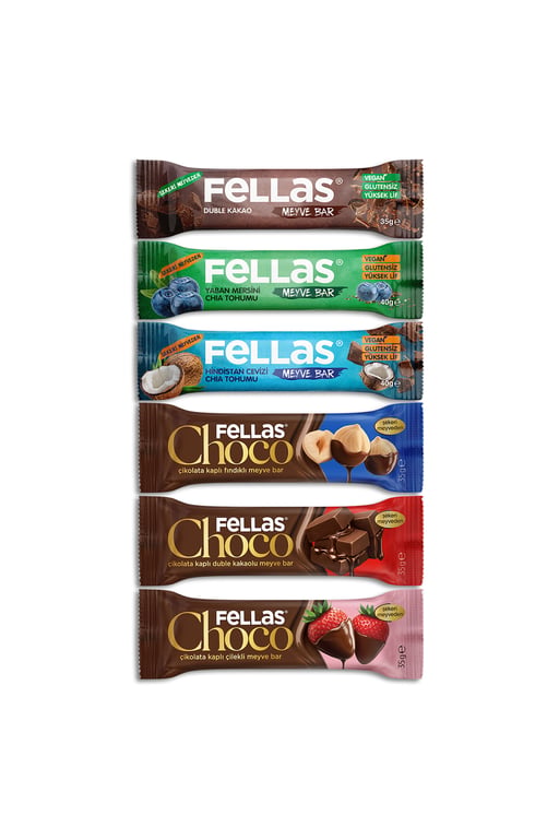 Fellas Protein Bar 32g Karma Kutu 12 Adet (3 Çeşit)
