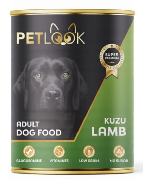 Petlook Konserve Köpek Maması Yetişkin Kuzu Etli, Kıyılmış Pate Etli 415 Gr