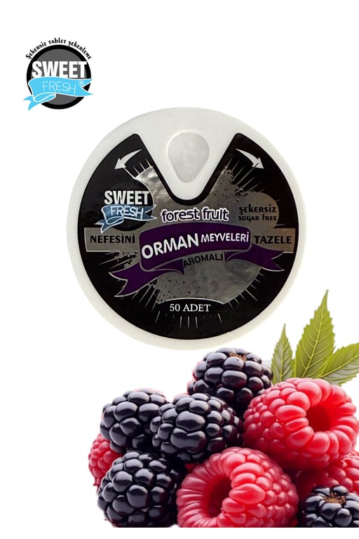 Sweet Fresh Orman Meyvesi Aromalı Şekersiz Şeker 10gr