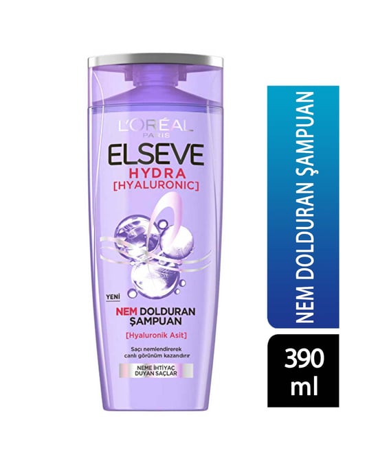 Elseve Şampuan 390 Ml Hydra Hyaluronic Nem Dolduran