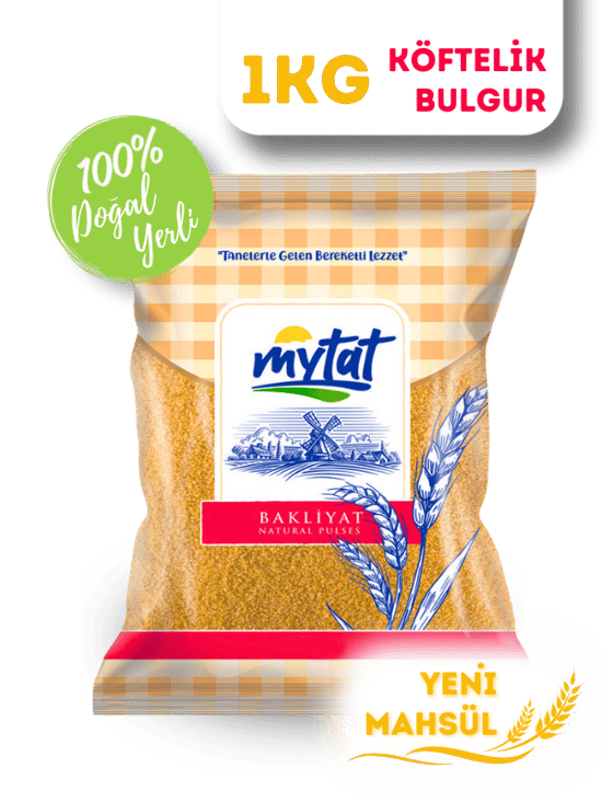 Mytat Doğal Yerli Üretim Köftelik Bulgur 1 Kg