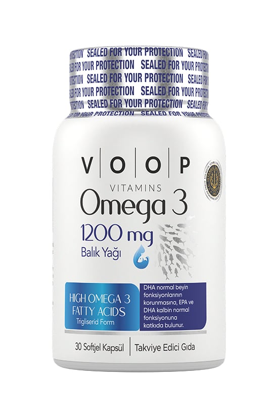 Voop Omega 3 Balık Yağı 1200 Mg 30 Kapsül