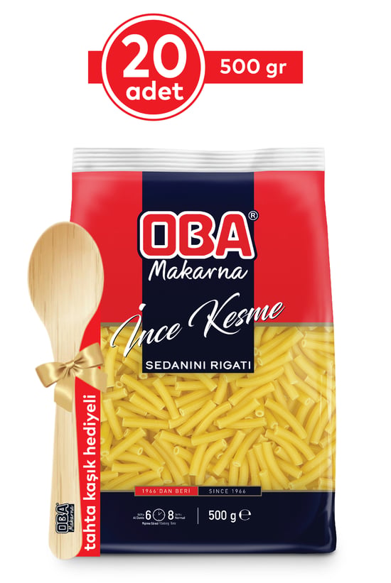 Oba Makarna İnce Kesme 500 Gr * 20 Adet