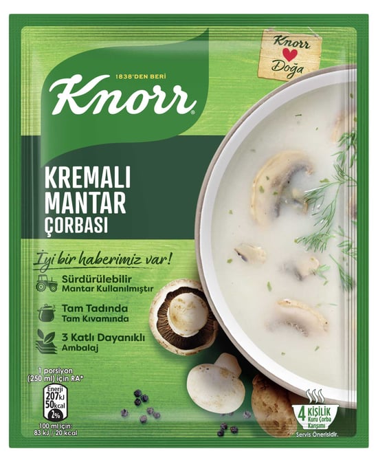 Knorr Kremalı Mantar Çorba 63 Gr 12'li Paket