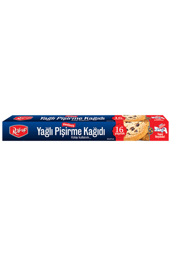 Roll-up Silikonlu Kesilmiş Pişirme Kağıdı 37cm X 42cm 16 Yaprak