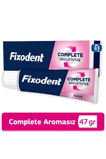 Fixodent Diş Protez Yapıştırıcı Krem Complete Güçlü Tutuş Tatsız 47 Gr