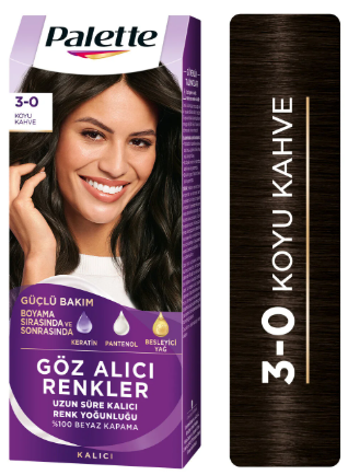 Palette İcc 3-0 Koyu Kahve Kadın Saç Boyası 50 Ml