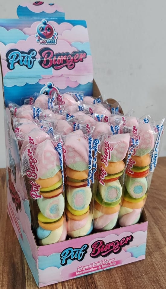 Big Rise Puf Burger Maeshmallow & Mini Jel 30gr