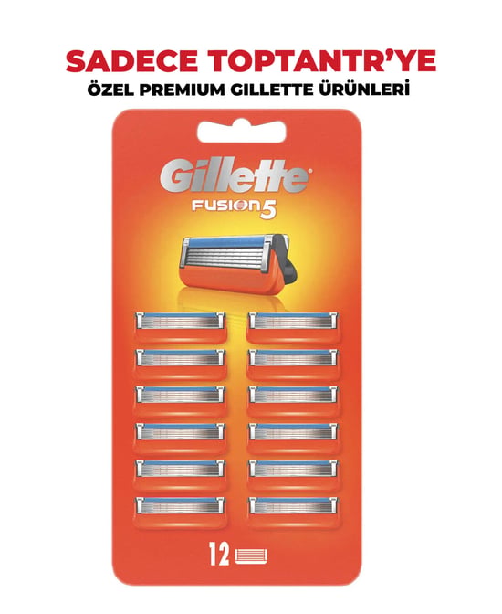 Gillette Fusion5 Yedek Erkek Tıraş Bıçağı 12'li