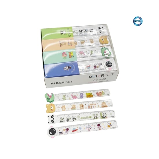 Cetvel-başlıklı-ayı-panda-timsah 48 Ad/pk