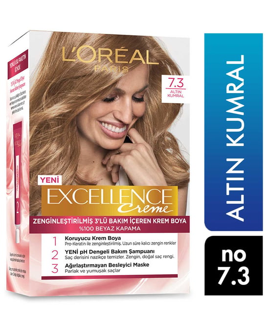 Loreal Excellence Set Saç Boyası Altın Kumral No: 7.3