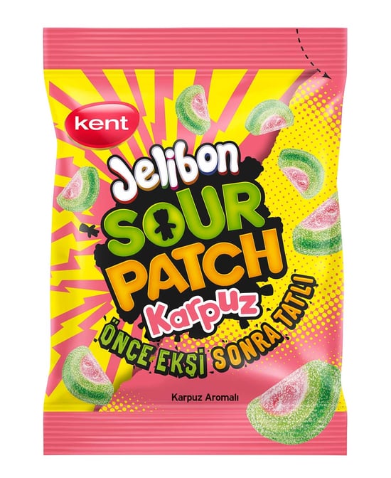 Jelibon Sour Patch Karpuz Aromalı 80 Gr X 24'ü Koli