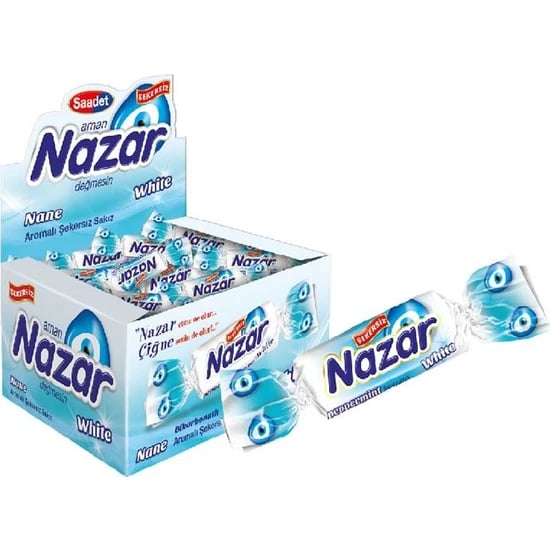 Saadet Nazar Karbonat Aromalı Şekersiz Sakız 100'lü Paket