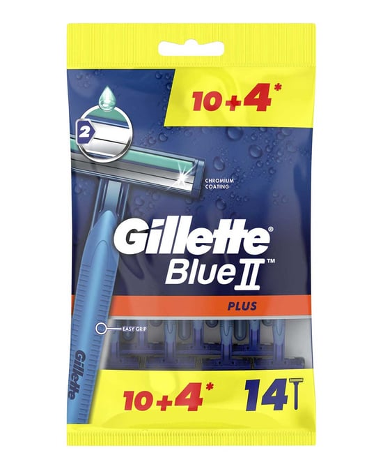 Gillette Blue 2 Plus Tıraş Bıçağı 10 + 4'lü Poşet