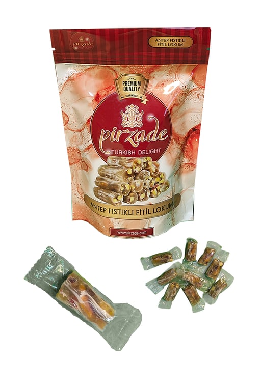 Pirzade Turkish Delight Antep Fıstıklı Fitil Lokum 150gr