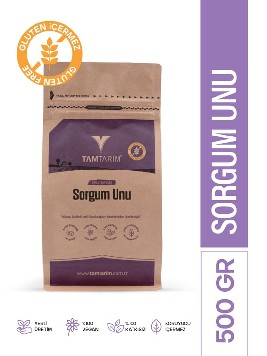 Tam Tarım Glutensiz Sorgum Unu 500 GR