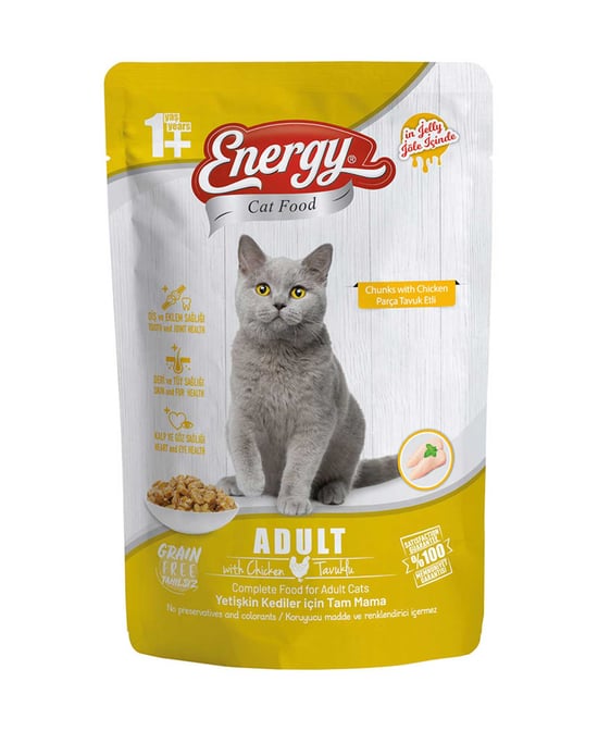 Energy Yaş Kedi Maması 85 Gr Tavuklu