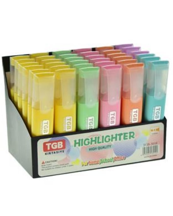 Tgb Pastel Standlı Fosforlu Kalem