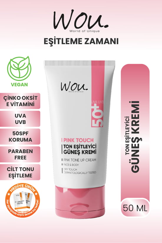 Wou Pink Touch Ton Eşitleyici ve Aydınlatıcı Yüksek Koruma Etkil