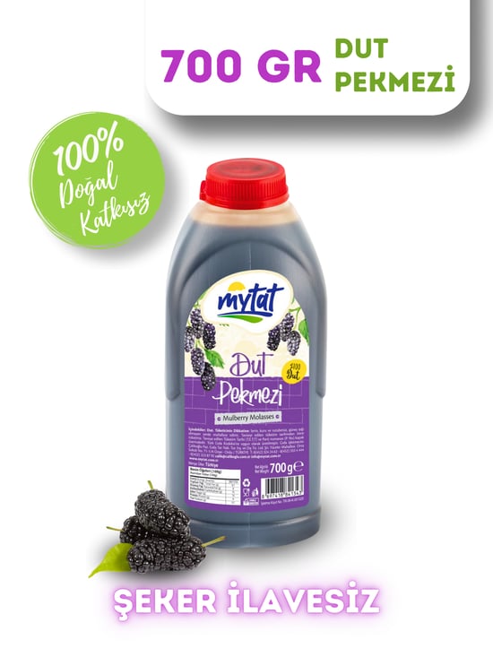 Mytat Doğal Katkısız Dut Pekmezi 700 Gr