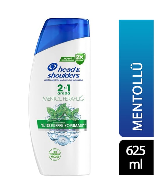 Head&shoulders Şampuan 625 Ml 2 Si 1 Arada Mentol Ferahlığı