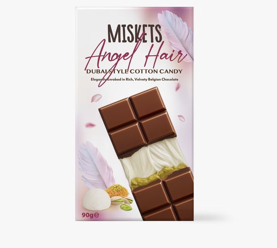 Dubai Çikolatası Angel Hair A. Fıstıklı Pişmaniye Dolgulu Beyaz Tablet Çikolata 90 Gr