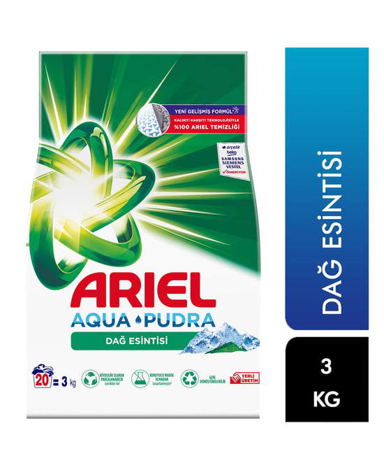 Ariel Toz Çamaşır Deterjanı 3 kg Dağ Esintisi
