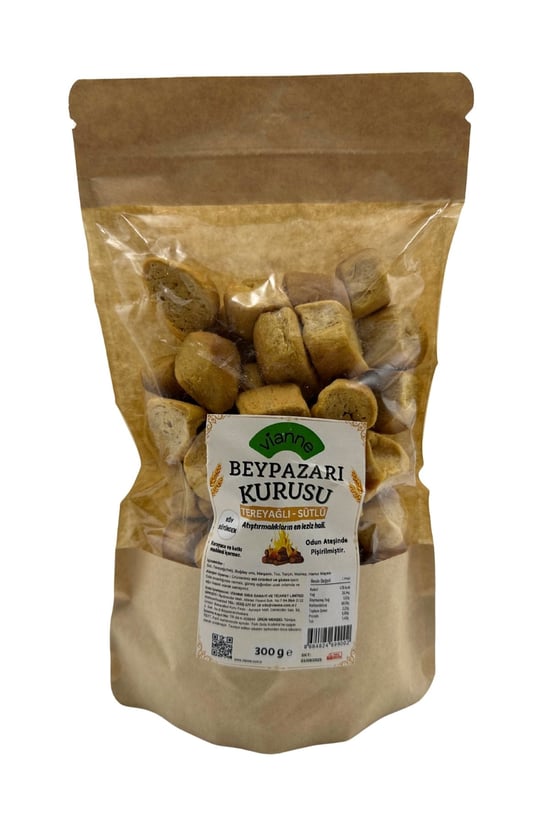 Vianne Beypazarı Kurusu Sütlü - Tereyağlı 300 G - Odun Ateşinde Pişirilmiştir