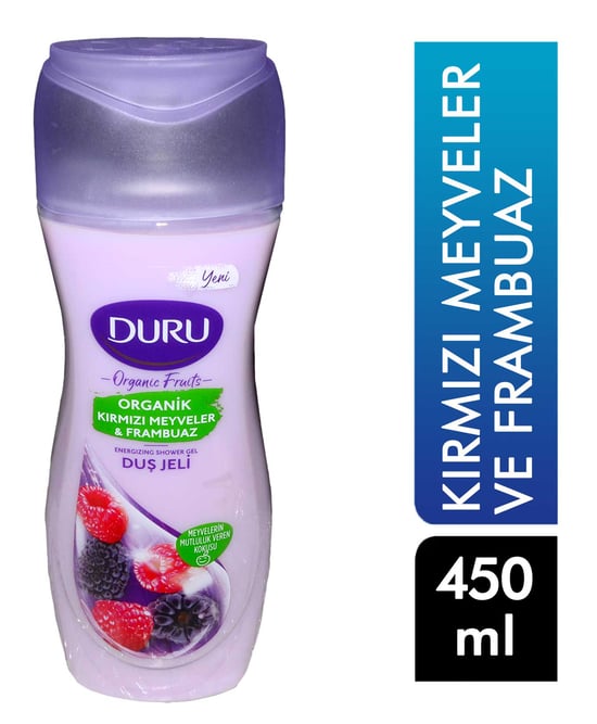 Duru Organic Fruits Kırmızı Meyveler & Frambuaz Duş Jeli 450 ml