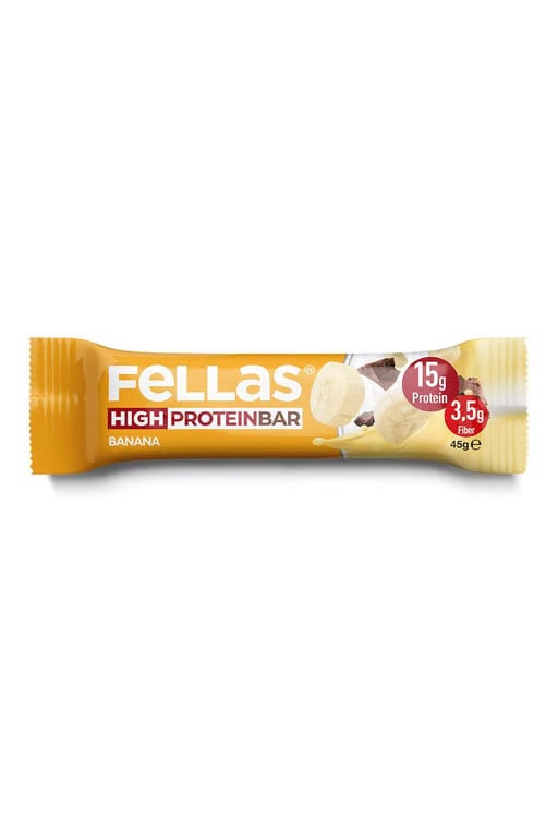Fellas Yüksek Protein Bar - Muzlu 45g X 12 Adet