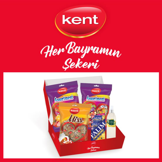 Kent Assortment&Missbonbon Sütlü Bayram Şekeri 3'lü & Falım Damla Sakızı-Eyüp Sabri Tuncer Kolonya