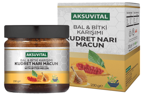 Aksuvital Bal Bitki Karışımı Kudret Narı Macunu 230 Gr.