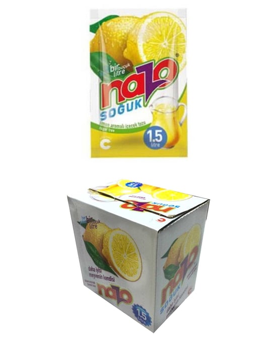 Nazo 24'lü Limon Aromalı Toz İçecek