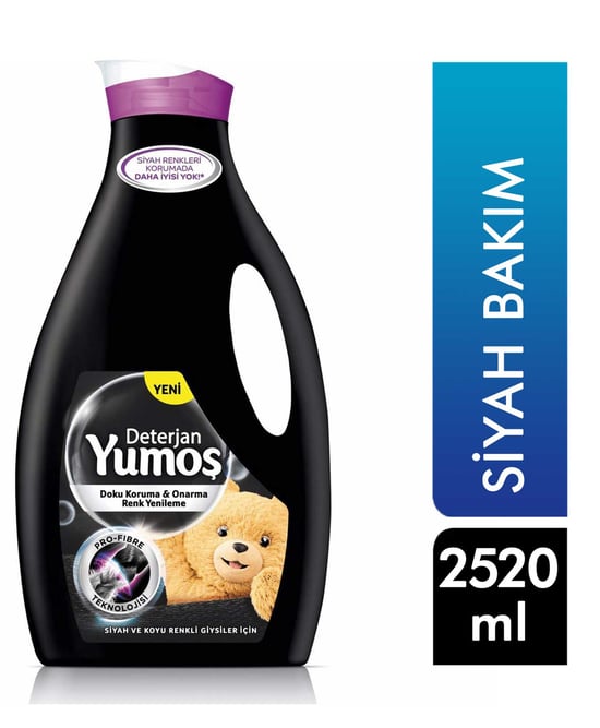 Yumoş Sıvı Çamaşır Deterjanı 2520 Ml Siyah Bakım