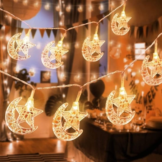 Buffer® Hilal ve Yıldız Şekilli Usb Led İşık – 20 Led’li Dekoratif Ramazan Dekorasyonu ve Ortam Aydı
