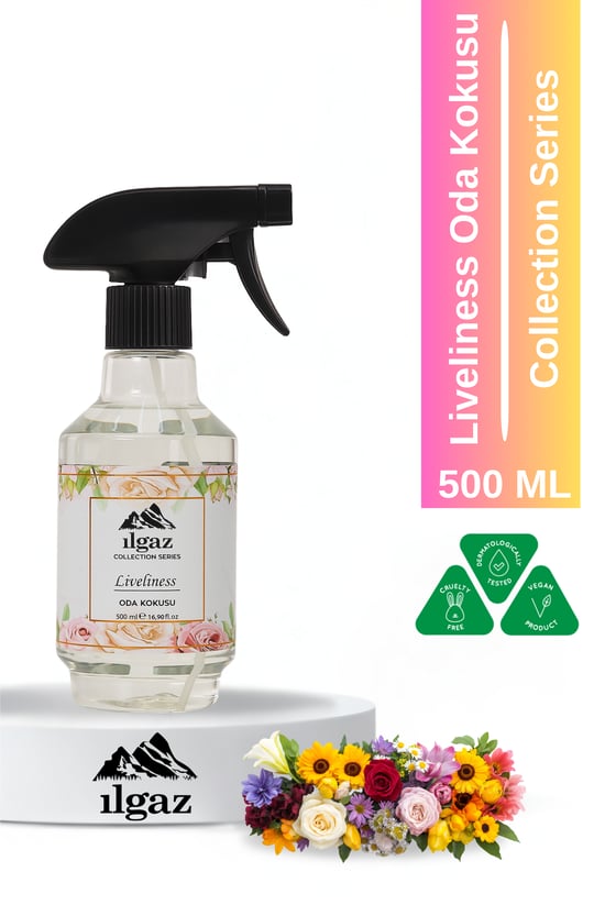Ilgaz Liveliness Sprey Oda Kokusu Collection Series Pudra Kokusu 500 ml