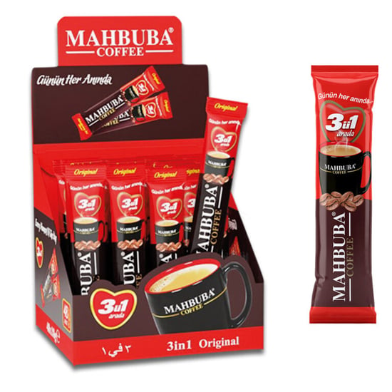 Mahbuba 3 Ü 1 Arada Tek İçimlik Kahve 48 Li Paket