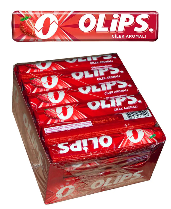 Olips Şekerleme 28 Gr X 24'lü Paket Çilek Aromalı Bonbon
