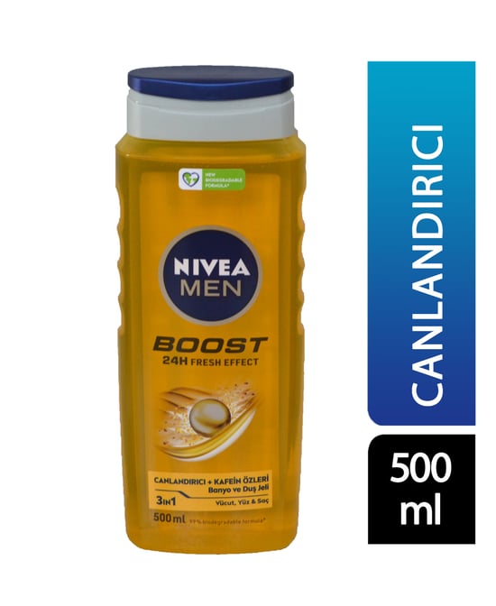 Nivea Duş Jeli 500 ml Erkek Boost