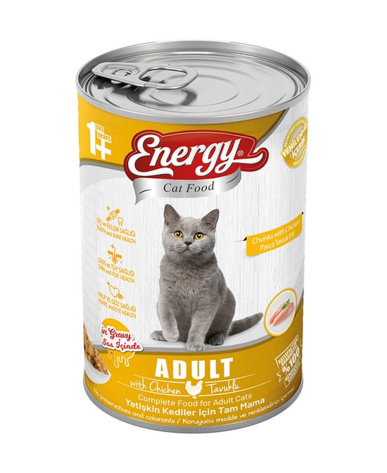 Energy Yaş Kedi Maması 400 Gr Tavuklu