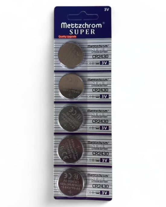 Mettzchrom Super CR2430 3v Pil 5'li Paketinde