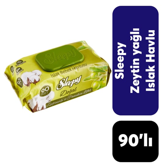 Sleepy İslak Mendil Zeytinyağı Kokulu 90 Lı