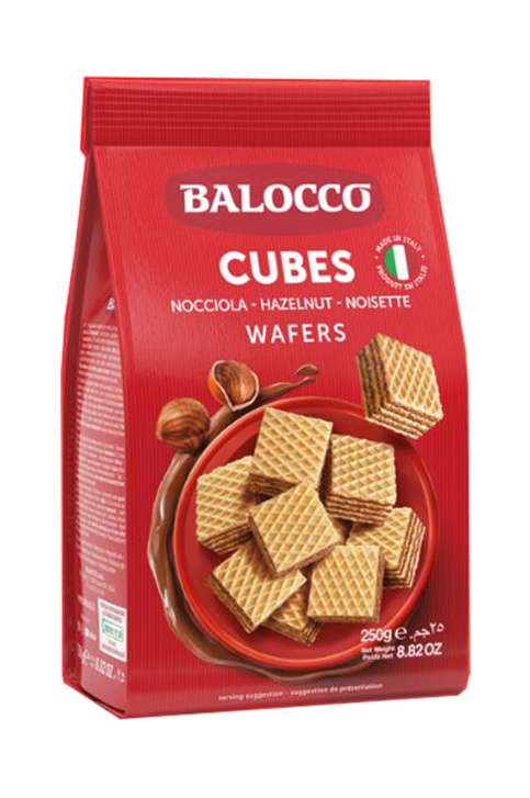 Balocco Wafers Hazelnut Küp Gofret (fındıklı) 250 Gr