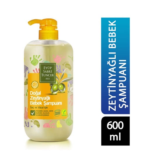 Eyüp Sabri Tuncer Doğal Zeytinyağlı Bebek Şampuanı 600 Ml