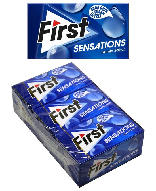First Sensations Sakız 27 gr 12'li Paket Damla Sakız Aromalı