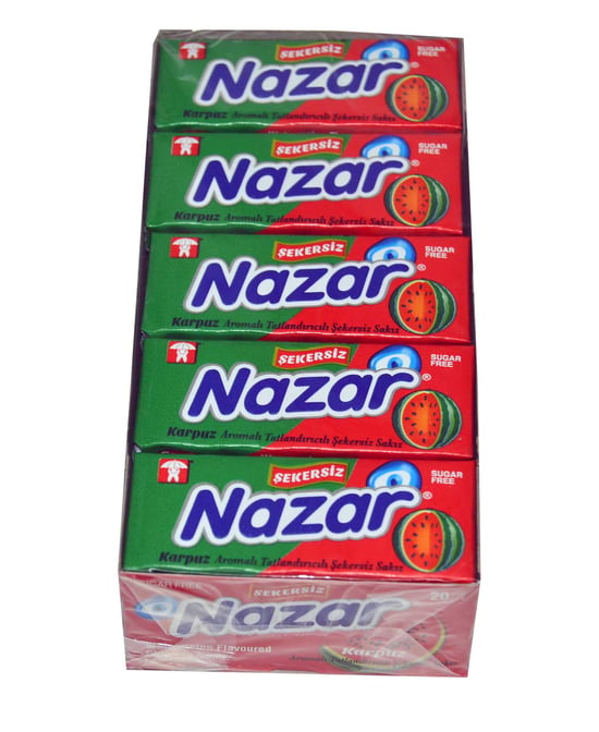 Nazar Sakız 20'li Paket Karpuz Aromalı