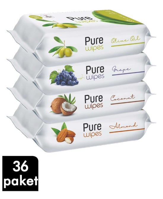 Pure Baby Islak Mendil 50'li Paket X 36'lı Karma Koli