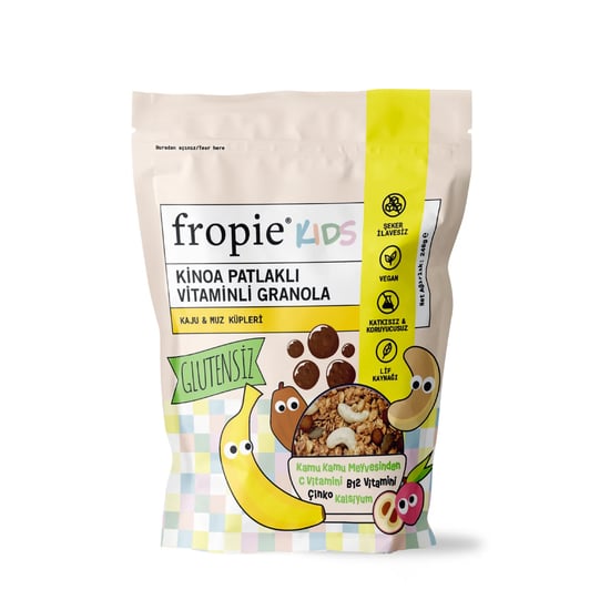 Fropie Vitaminli Granola- Kajulu & Kinoa Patlaklı 240 Gr