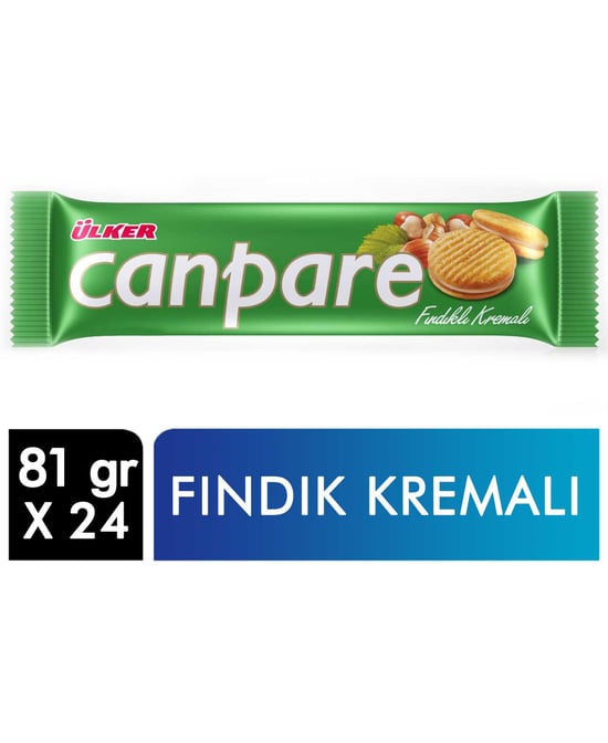Ülker Canpare Bisküvi 81 Gr Fındıklı 24'lü Paket
